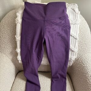 TNA Purple TnAction Ribbed Leggings Size S